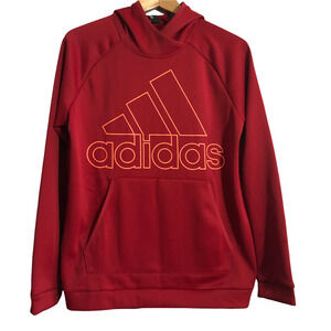 Adidas Womens Hoodie Size Medium Long Sleeve W TI BOS HOODIE EI8348 Red